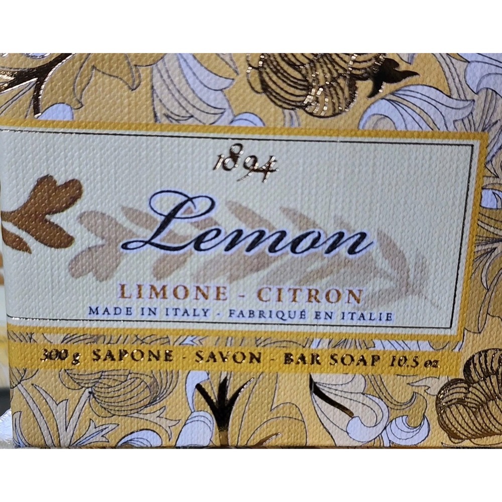 Saponerie Mario Fissi Lemon Citron Fine Milled Italian Soap - Picture 3 of 8